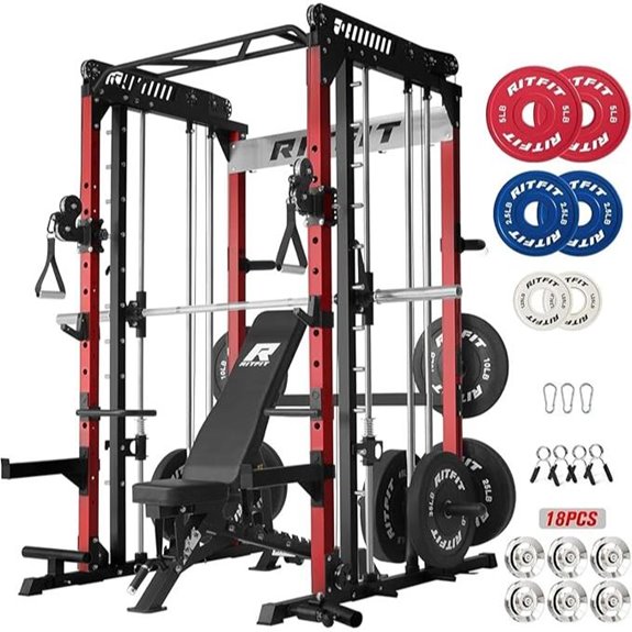 15 Best Home Gym Smith Machines for Strength Training in 2026 3 RitFit M1 & M1 Pro Smith Machine with Cables