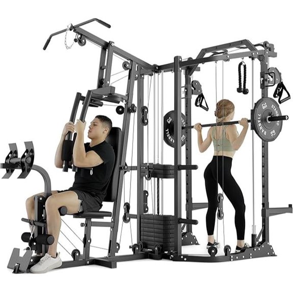 7 Best Cable Crossover Machines With Weight Stacks for Serious Strength Training 7 GMWD SmithΔ Power Cage & Home Gym System