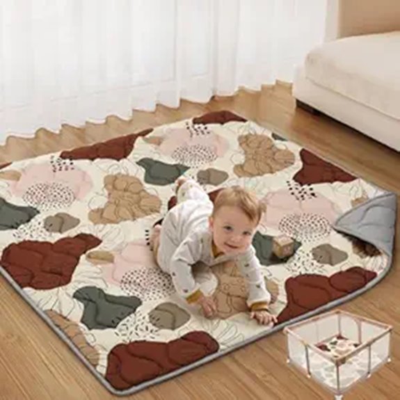 15 Best Foldable Playmats That Combine Convenience and Comfort 8 Baby Play Mat with Soft Padding and Foldable Design
