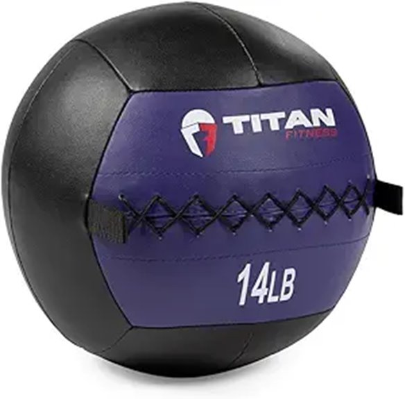 15 Best Premium Medicine Balls for Effective Workouts in 2026 14 Titan Fitness Soft Leather Wall Ball