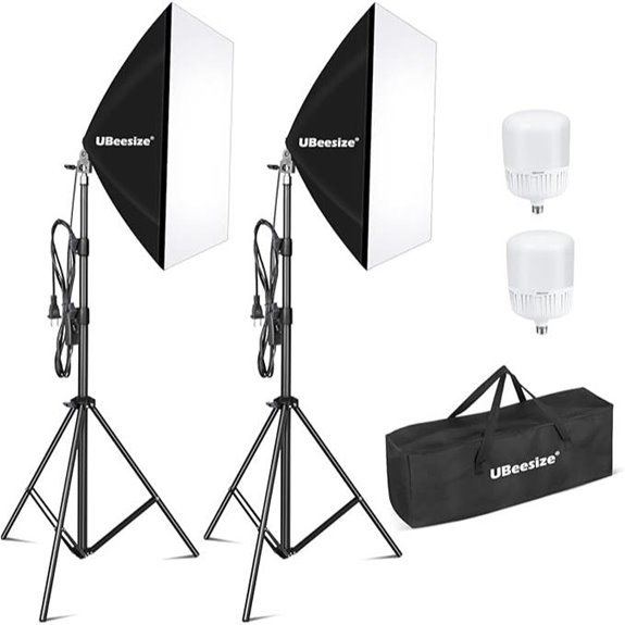 15 Best Video Lights for Content Creators in 2026 6 UBeesize Softbox Photography Lighting Kit (27 x 20)