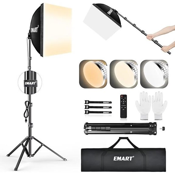 15 Best Softbox Lights for Film Production in 2026 16 EMART 16 Softbox Lighting Kit with Tripod