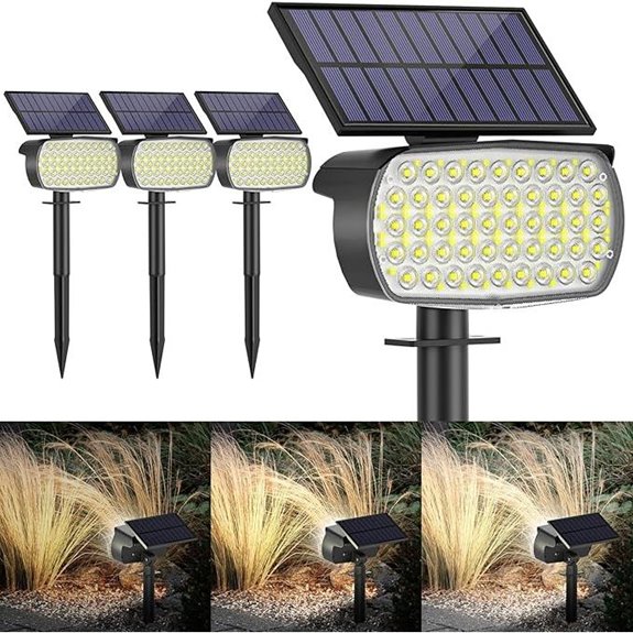 108 LED Solar Spot Lights for Garden (4 Pack)
