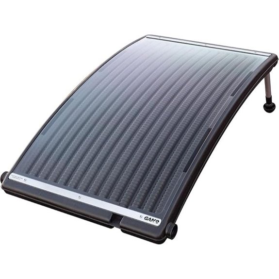 solar pool heater with adapters