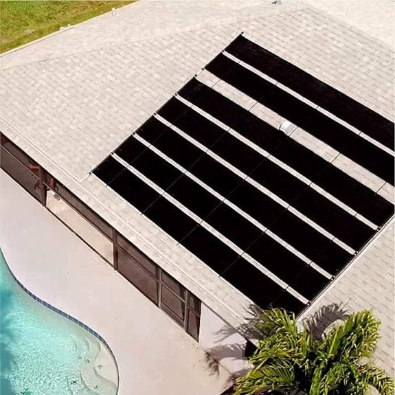solar pool heating system