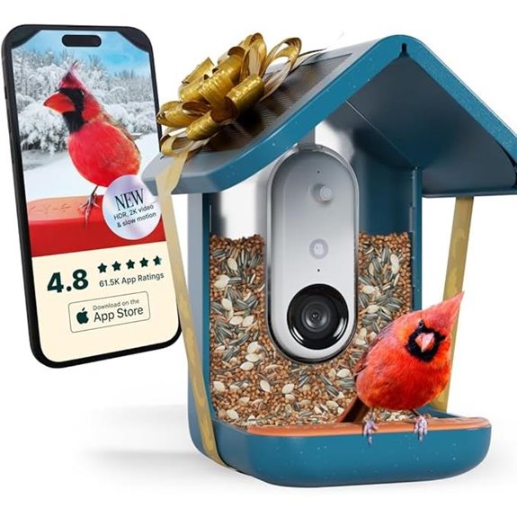 15 Best Premium Bird Feeders That Attract a Spectrum of Feathered Visitors 12 Birdbuddy PRO Solar Bird Feeder with Camera
