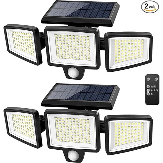 Tuffenough Solar Security Lights 2500LM 2 Pack