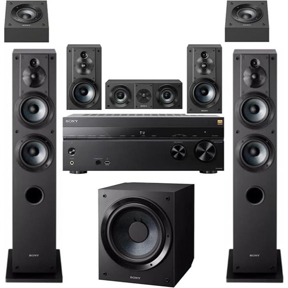 Sony 7.2 Channel 8K AV Receiver with 8-Speaker Bundle