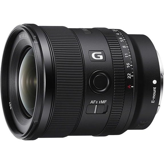 8 Prime Lenses for Video Production in 2026 That Shine 7 Sony FE 20mm F1.8 G Ultra-Wide Prime Lens