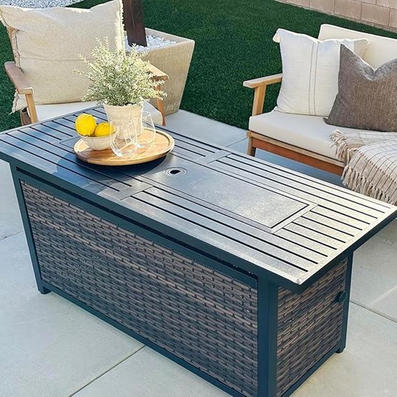 10 Best Outdoor Fire Pits That Will Transform Your Backyard Into a Cozy Oasis 10 Sophia & William 56-Inch Gas Fire Pit Table