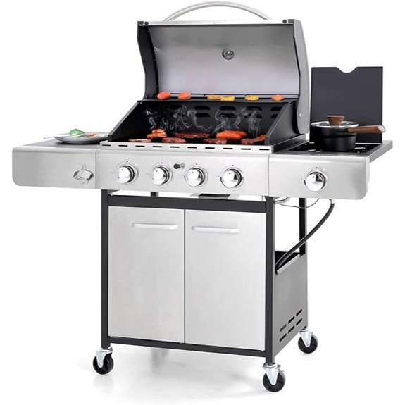 sophia william four burner grill