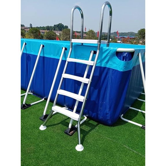 Heavy Duty Above Ground Pool Ladder with Stainless Steel Frame