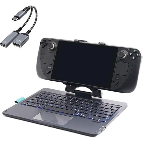 DeckTop Steam Deck Keyboard & Bluetooth Mouse Set