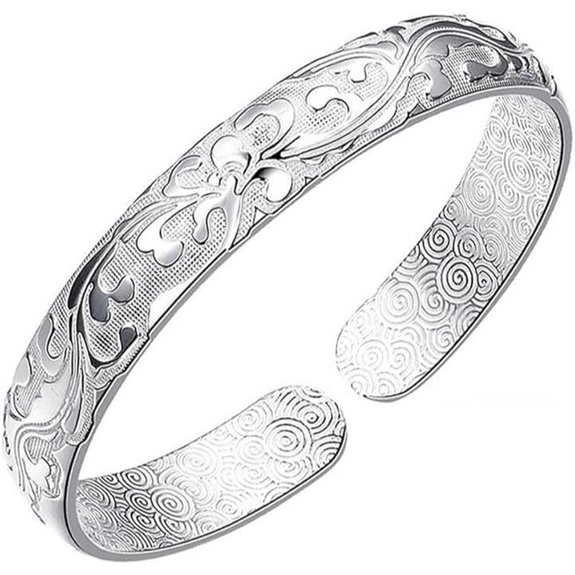 15 Best Sterling Silver Bracelets That Combine Style and Durability 14 925 Sterling Silver Cuff Bangle Bracelets for Women