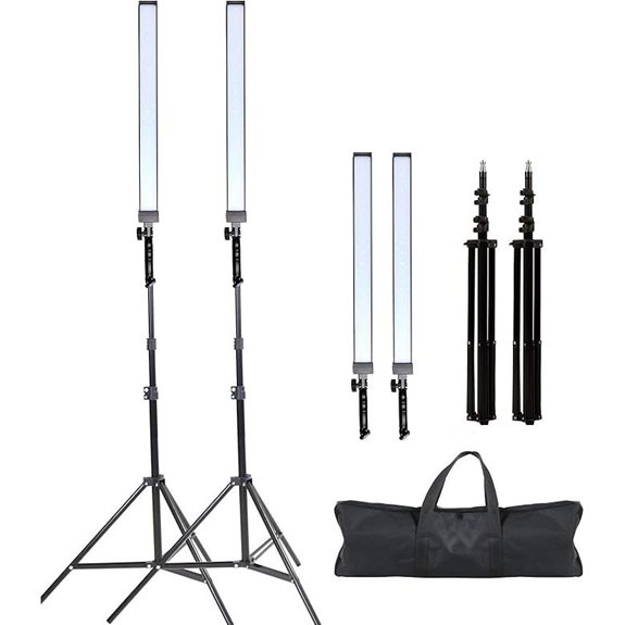 studio led lighting tripod