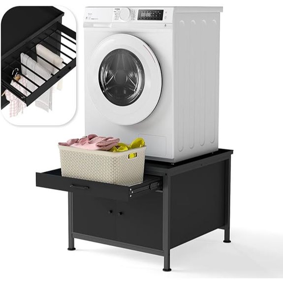 15 Best Laundry Pedestal Storage Solutions to Maximize Your Laundry Room Space 14 Heavy Duty Washer and Dryer Pedestal with Storage