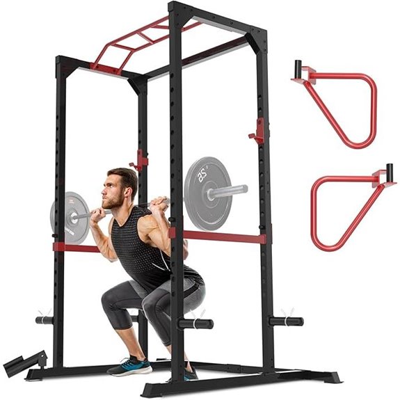 Fitness Reality Power Cage with Pull-Up Bar