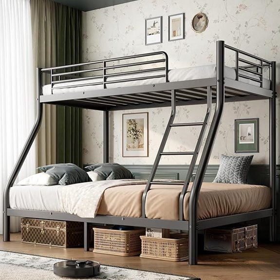 Heavy Duty Twin over Full Bunk Bed Frame