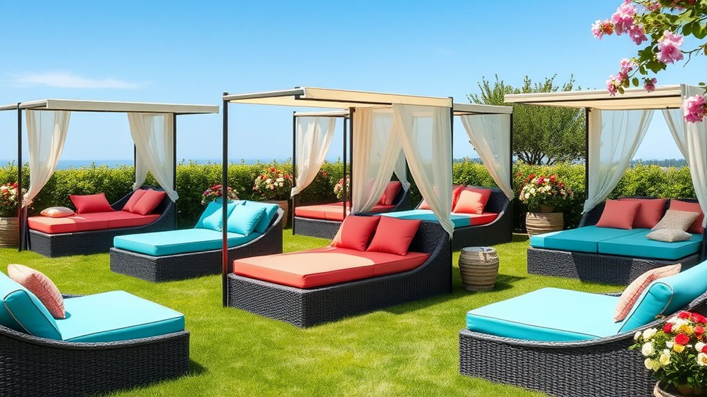stylish comfortable garden relaxation