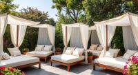 stylish outdoor canopy daybeds