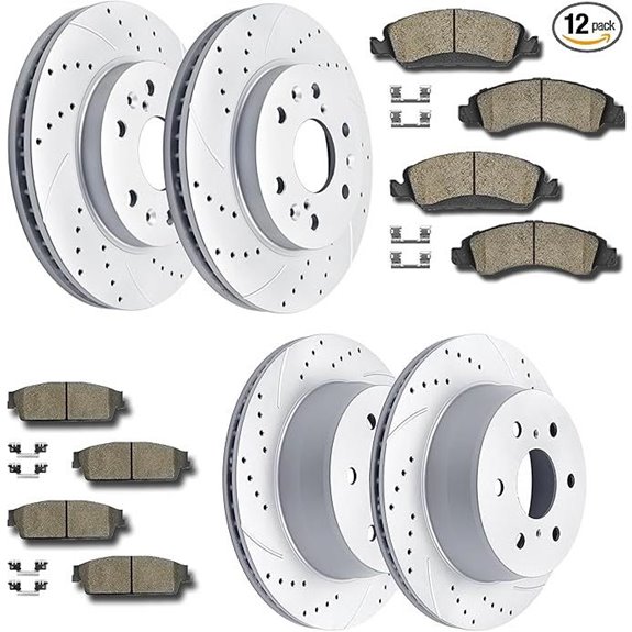 Brake Rotors & Pads Kit for Cadillac & GMC SUVs