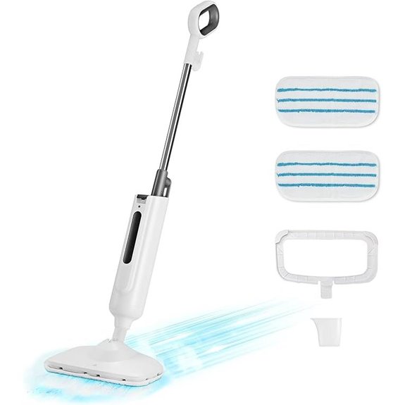 Sweetcrispy Steam Mop for Hard Floors with Washable Pads