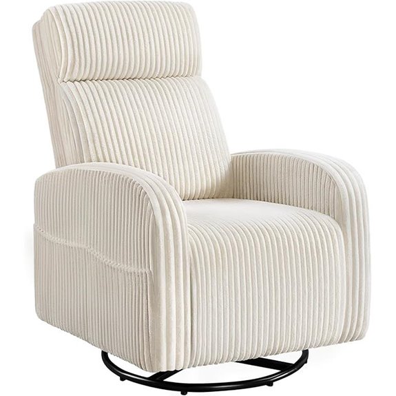 15 Best Glider Chairs for Nurseries That Combine Comfort and Style in 2026 7 Yaheetech 360° Swivel Glider Chair with Pockets