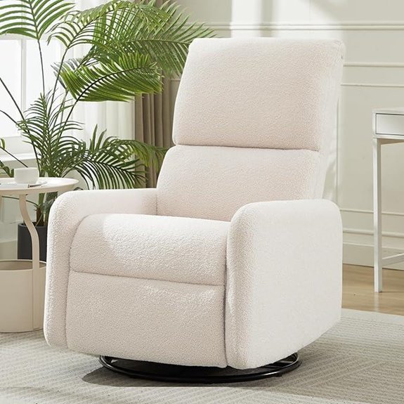 15 Best Glider Chairs for Nurseries That Combine Comfort and Style in 2026 4 Swivel Glider Nursery Chair with Pockets and Cushions