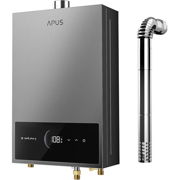 APUS Tankless Propane Water Heater 4.42 GPM Digital Display