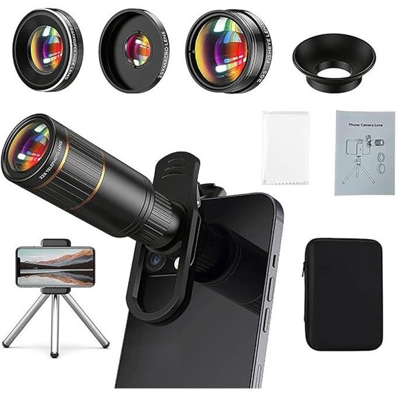 Phone Camera Lens Kit with 22X Telephoto & Fisheye
