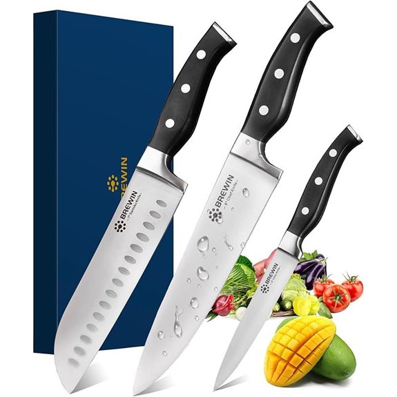 15 Best Knives Under $100 for 2026 That Chefs Love 9 Brewin 3-Piece Chef Knife Set with Gift Box