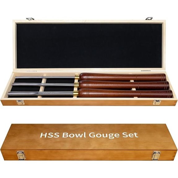 three piece hss gouge set