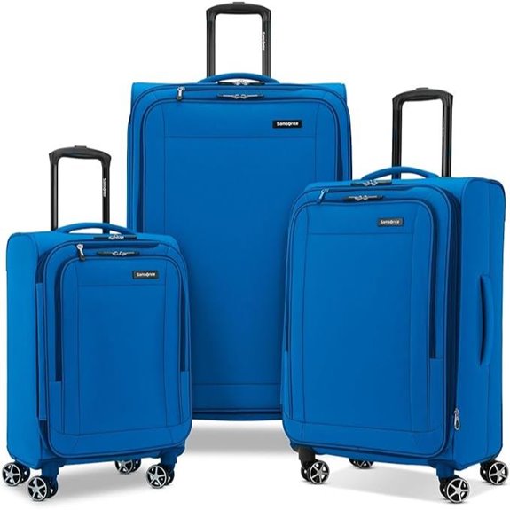 three piece spinner luggage set