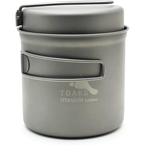 TOAKS Titanium 1100ml Pot with Pan
