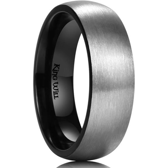 King Will Titanium Wedding Band for Men Women