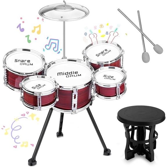 15 Best Drum Sets for Kids That Will Make Them Feel Like Rock Stars 5 Upgraded Kids Drum Set for Toddlers 1-5 Years