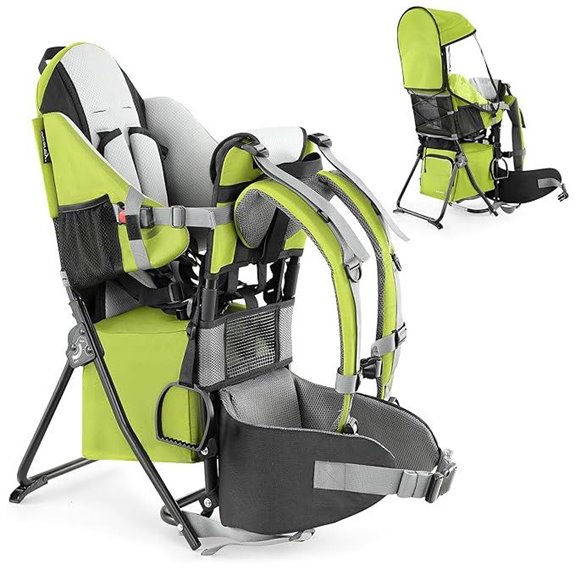 Besrey Toddler Hiking Backpack Carrier (Green)