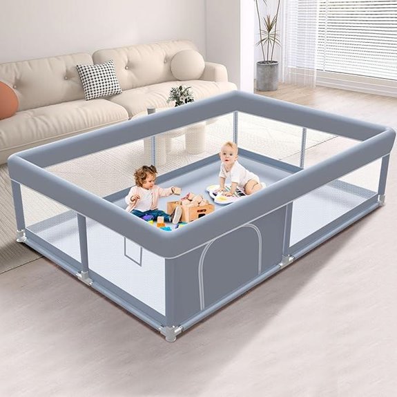 15 Best Large Playpens for Safe and Spacious Playtime in 2026 12 Baby Playpen for Toddlers Indoor & Outdoor Grey