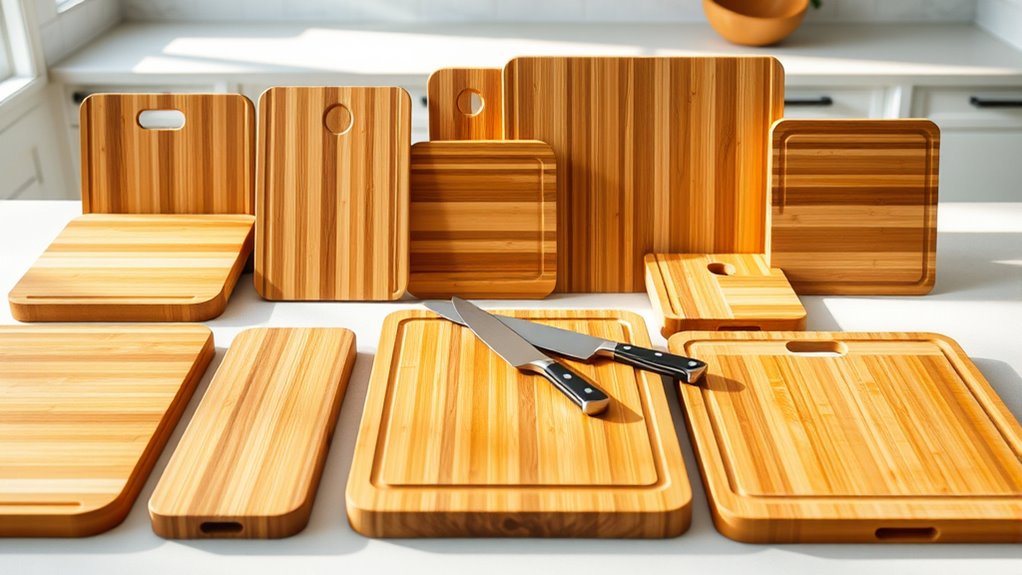 top bamboo knife cutting boards