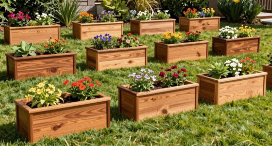top cedar planter box selections