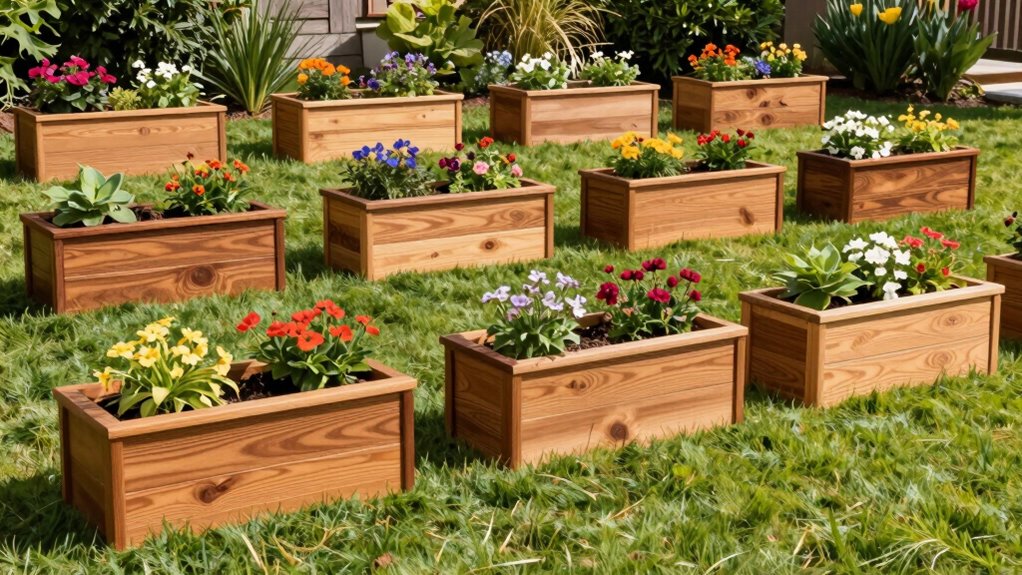 top cedar planter box selections