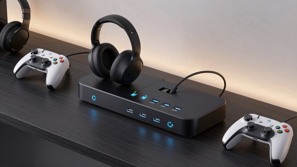 top console charger stations