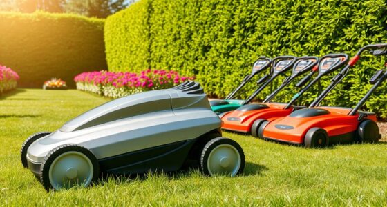 top electric lawn mowers