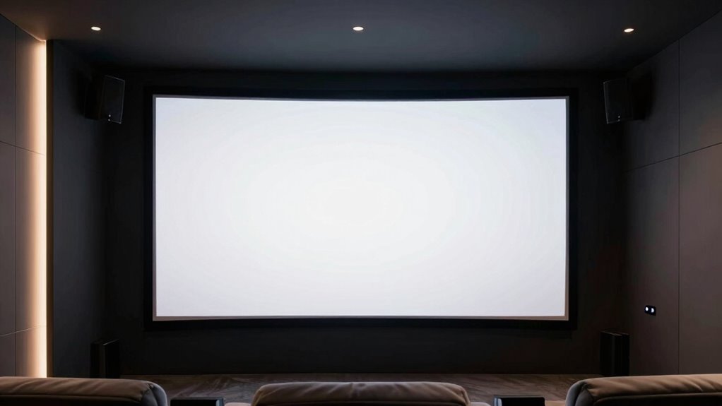 top fixed frame projector screens