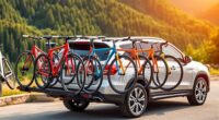 top hitch bike racks