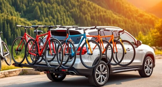 top hitch bike racks