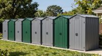 top metal outdoor storage sheds