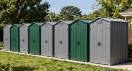 top metal outdoor storage sheds