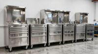 top stainless steel tool cabinets