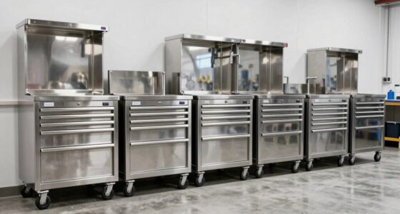 top stainless steel tool cabinets